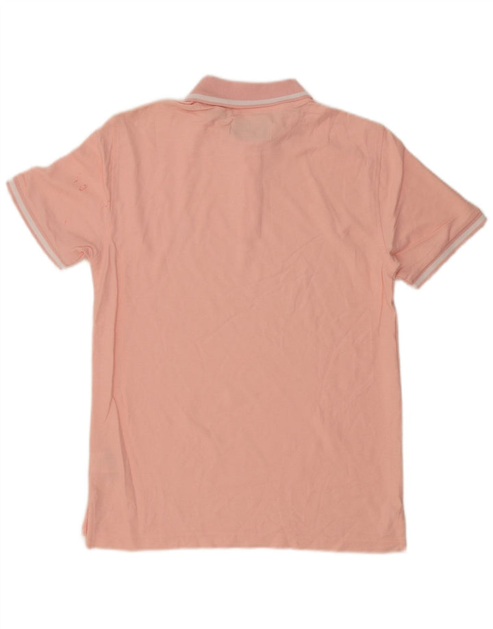 Penguin herre poloshirt Lille pink stribet bomuld
