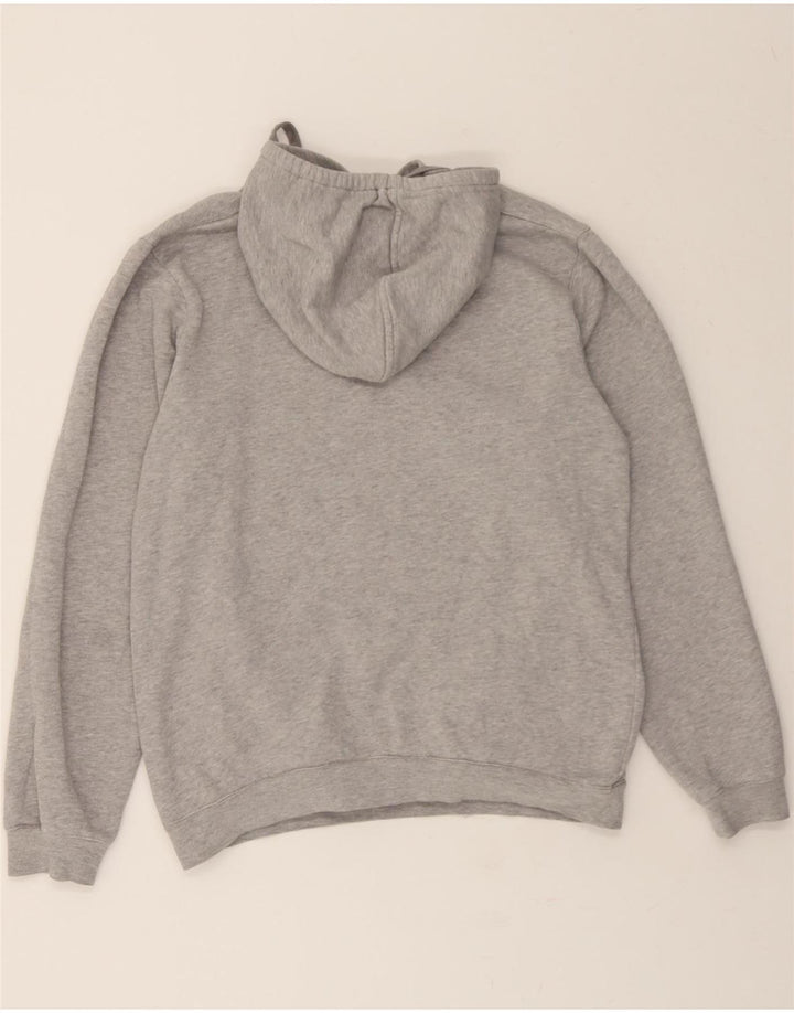 REEBOK Mens Graphic Hoodie Jumper Small Grey Vintage Reebok and Second-Hand Reebok from Messina Hembry 