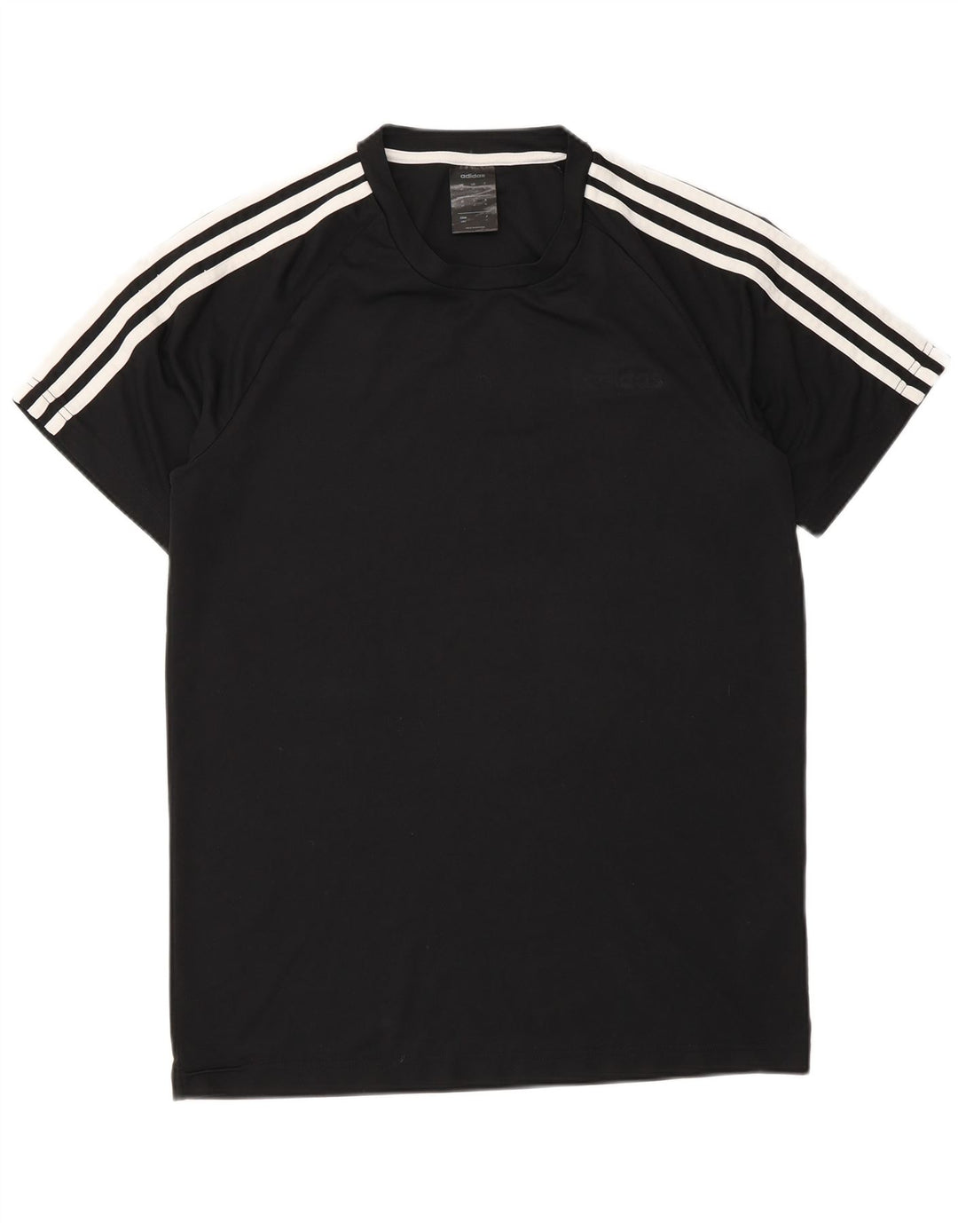 Adidas Herre Climalite T-Shirt Top Medium Sort Polyester Sports