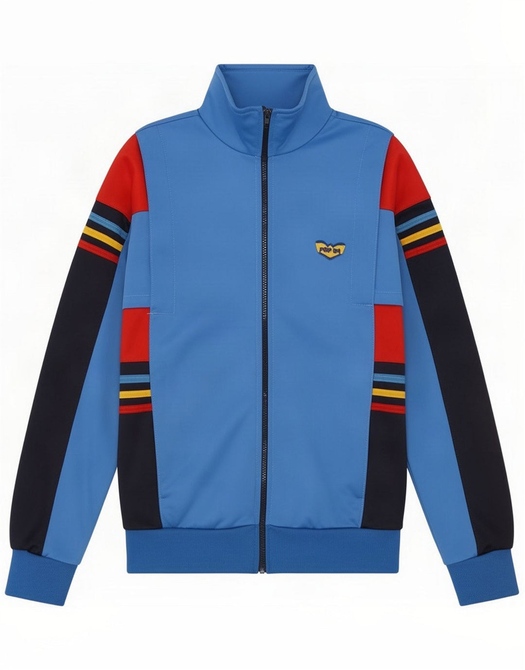 POP 84 Træningsdragt jakke til mænd Small Blue Colourblock