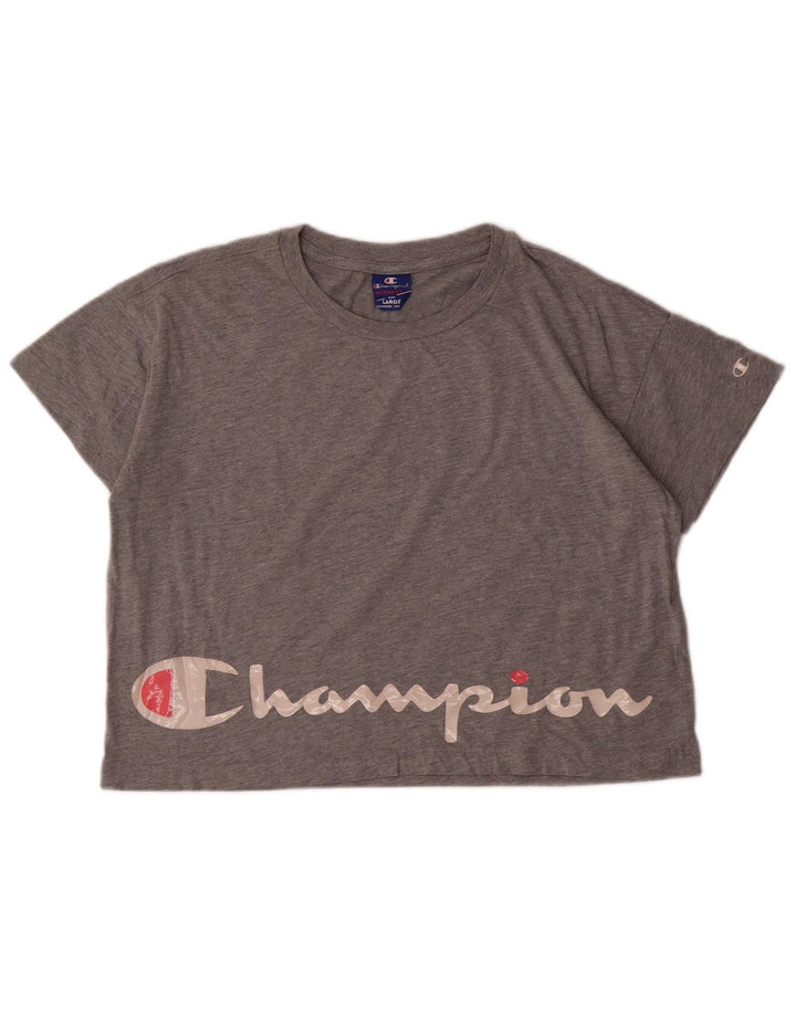 Dame Crop Grafisk T-Shirt Top UK 16 Large