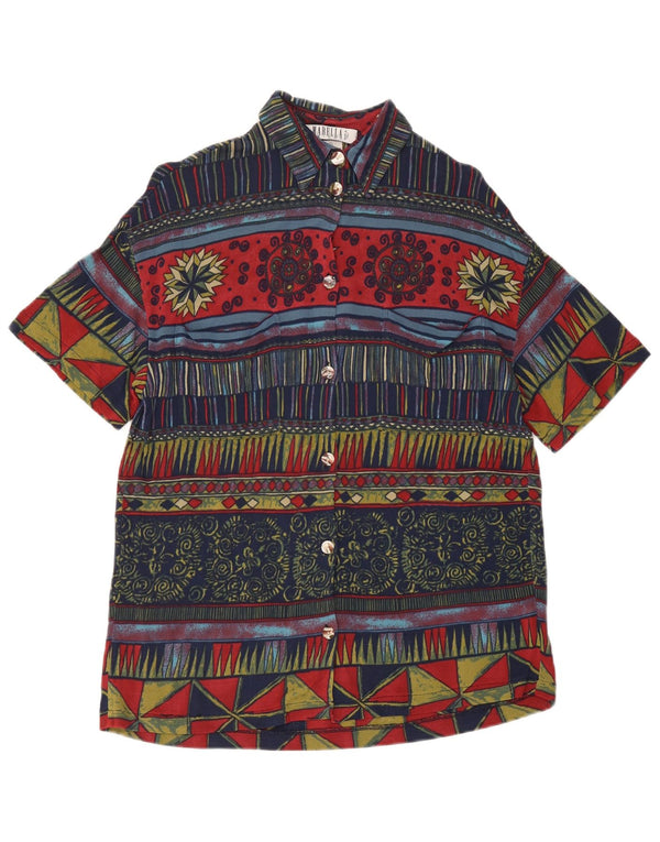 Marella skjortebluse til kvinder UK 14 Medium Flerfarvet Geometrisk