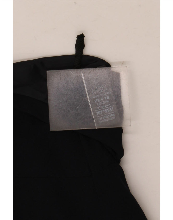 Marks & Spencer A-line nederdel til kvinder UK 16 Large W36 Navyblå polyester
