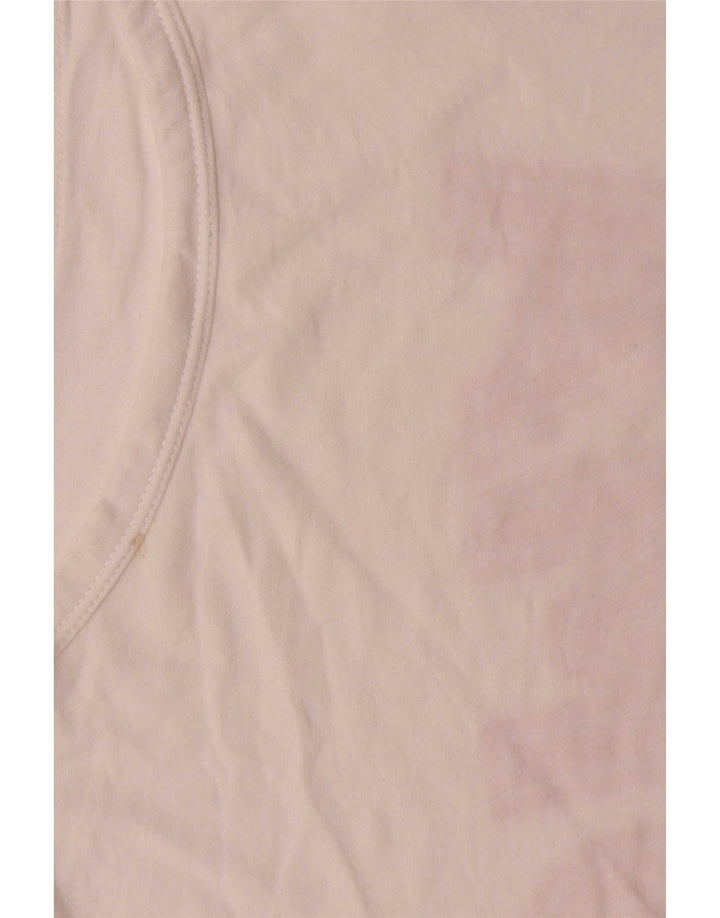 Puma Kvinder Oversized grafisk Vest Top UK 10 Small White Bomuld