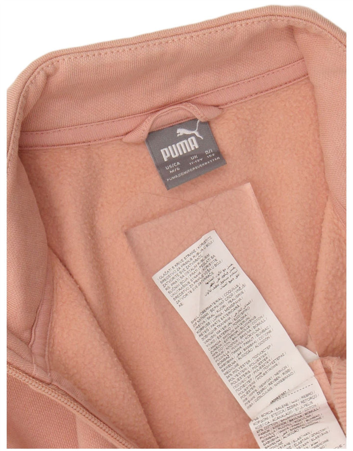 PUMA piger grafisk træningsdragt topjakke 11-12 år Pink bomuld