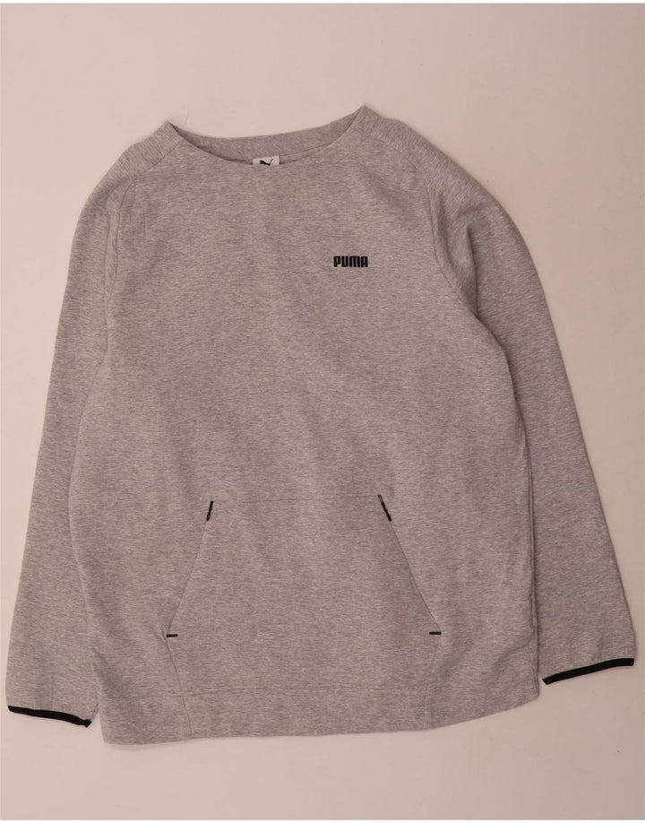Puma Herre Top Langærmet 2XL Grå Bomuld