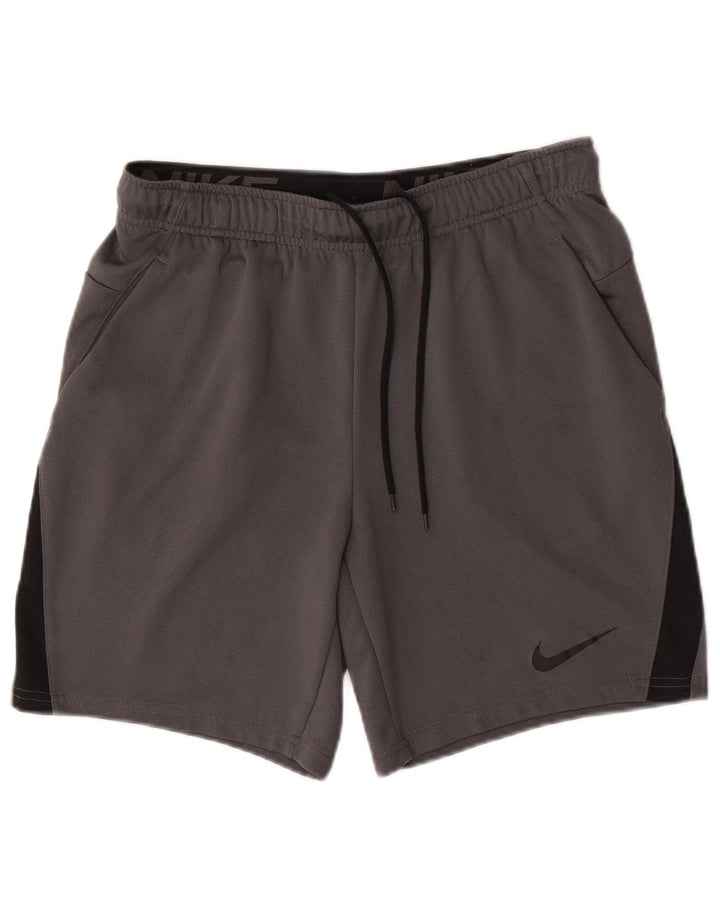 Nike Herre Dri Fit Sportshorts Medium Grey Colourblock Polyester