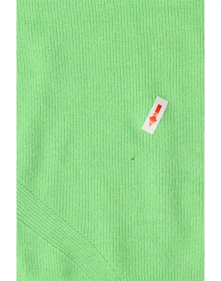 Marks & Spencer Dame V-hals sweater UK 16 Stor grøn viskose