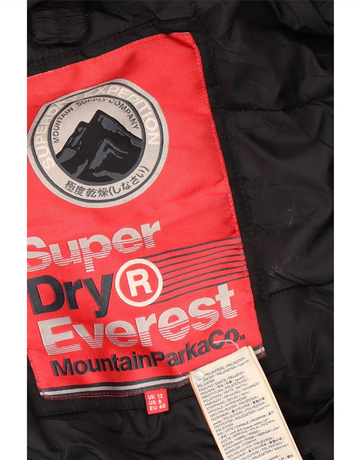 Superdry Parkajakke til kvinder UK 12 Medium Black Winter