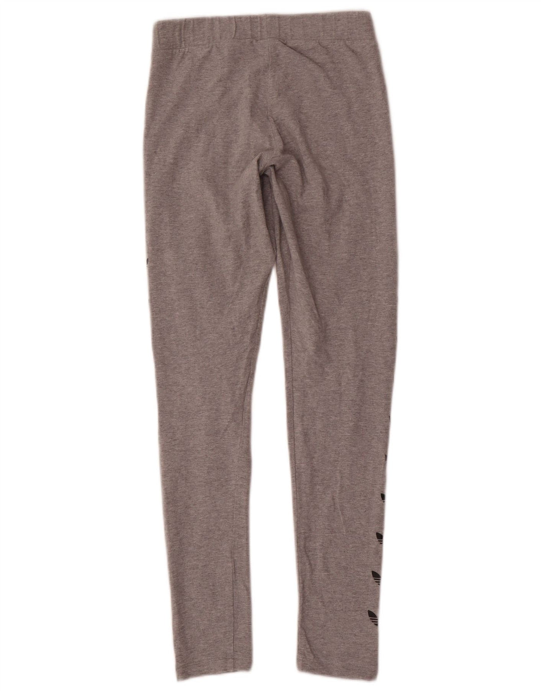 Adidas Dame Grafiske Leggings UK 8 Små Grå Bomuld