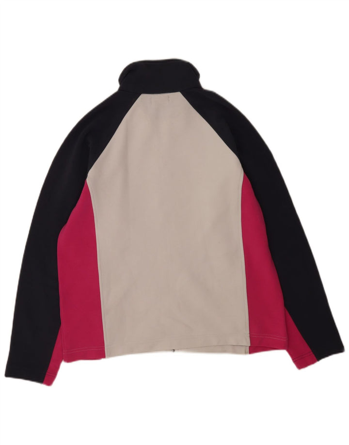 Kappa træningsdragt topjakke til kvinder UK 14 Medium White Colourblock Polyester