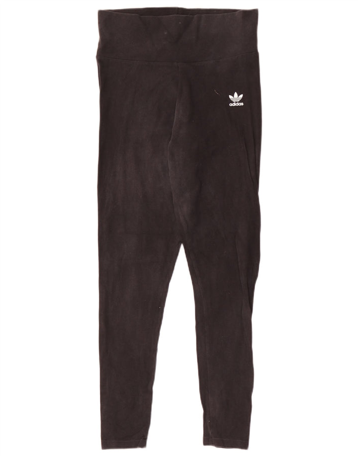 ADIDAS Dame Leggings UK 12 Medium Sort