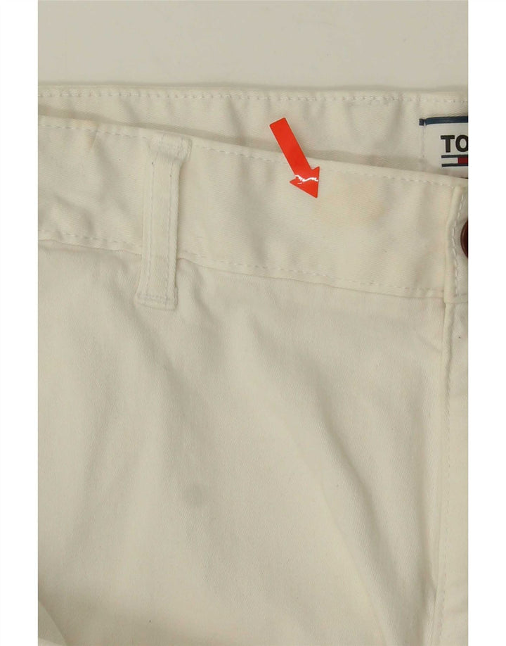 Tommy Hilfiger Herre Chino Shorts W34 Stor Hvid Bomuld