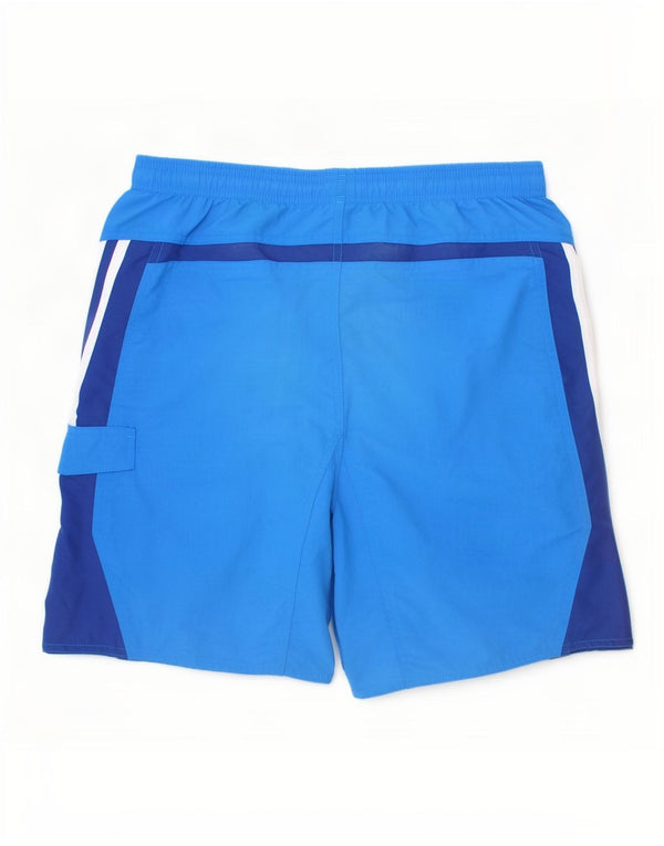 Adidas Boys Sports Shorts 15-16 år Blå Colourblock Nylon