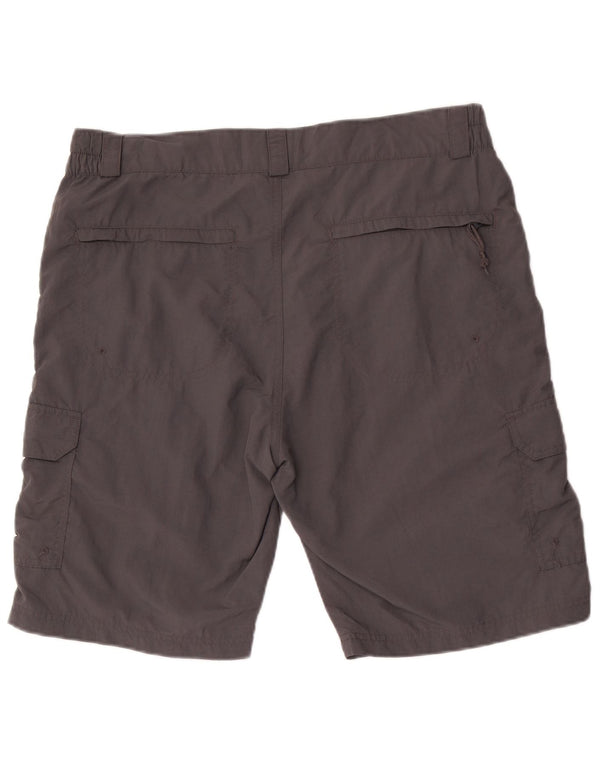 Mountain Warehouse Mens Cargo Shorts W34 Large Grey Nylon