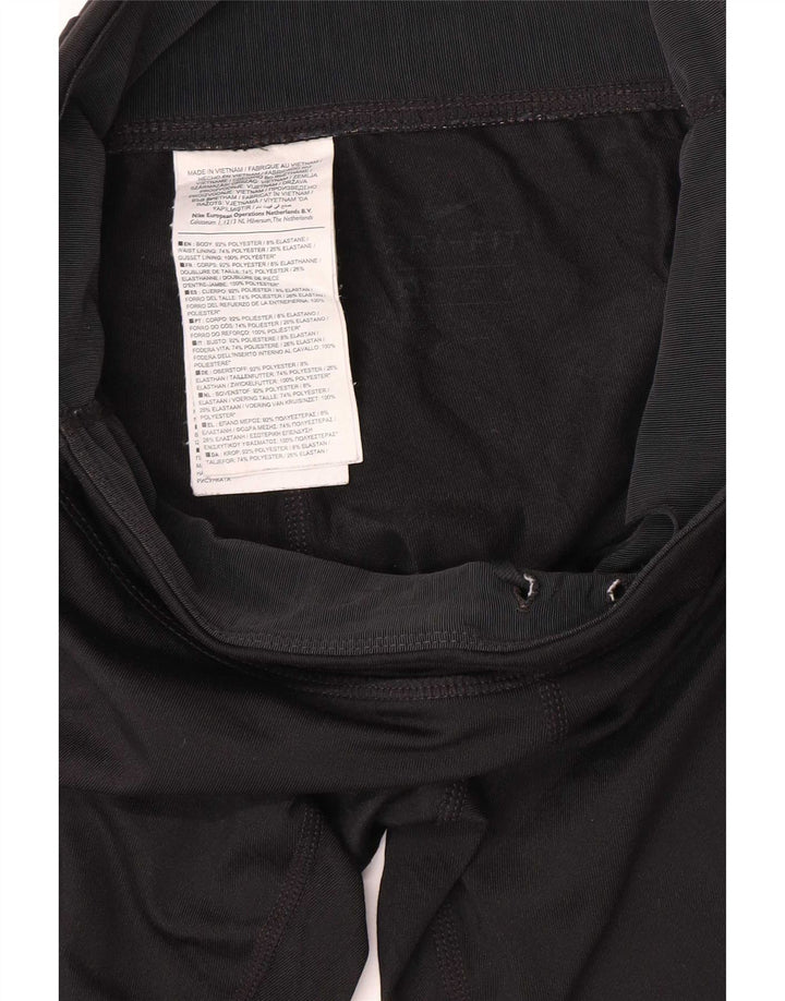 Nike grafiske leggings til kvinder UK 4 XS sort polyester