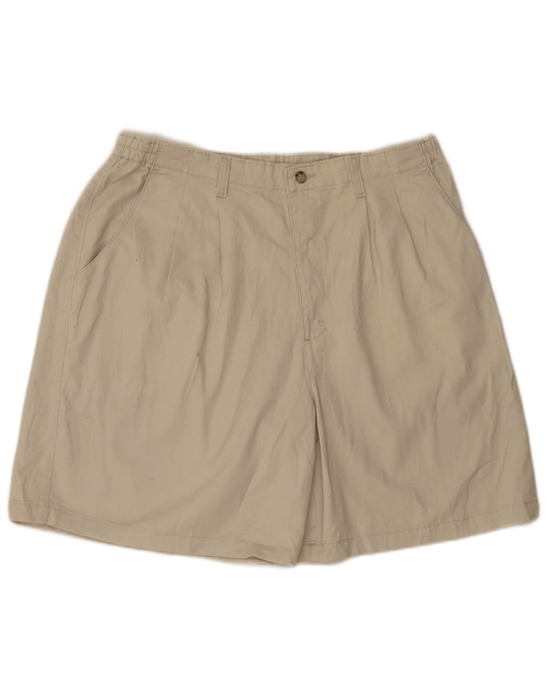 Lee Womens Pegged Casual Shorts US 20 3XL W42 Beige Bomuld