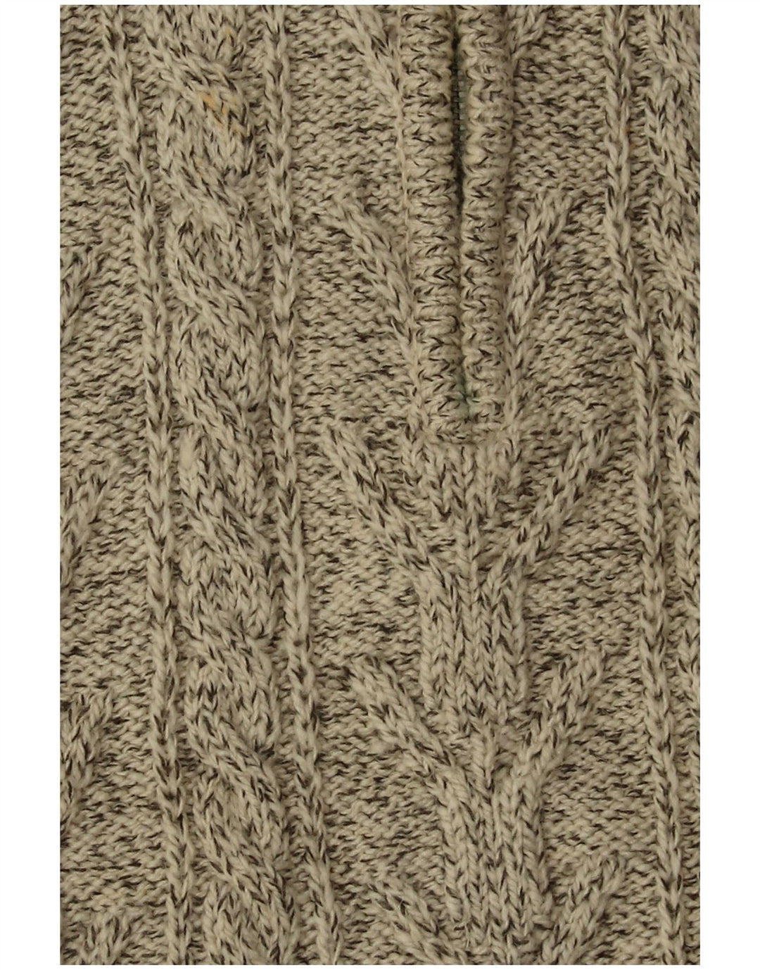 SUPERDRY Herre sweater med lynlåshals XL Beige Flecked Acryl