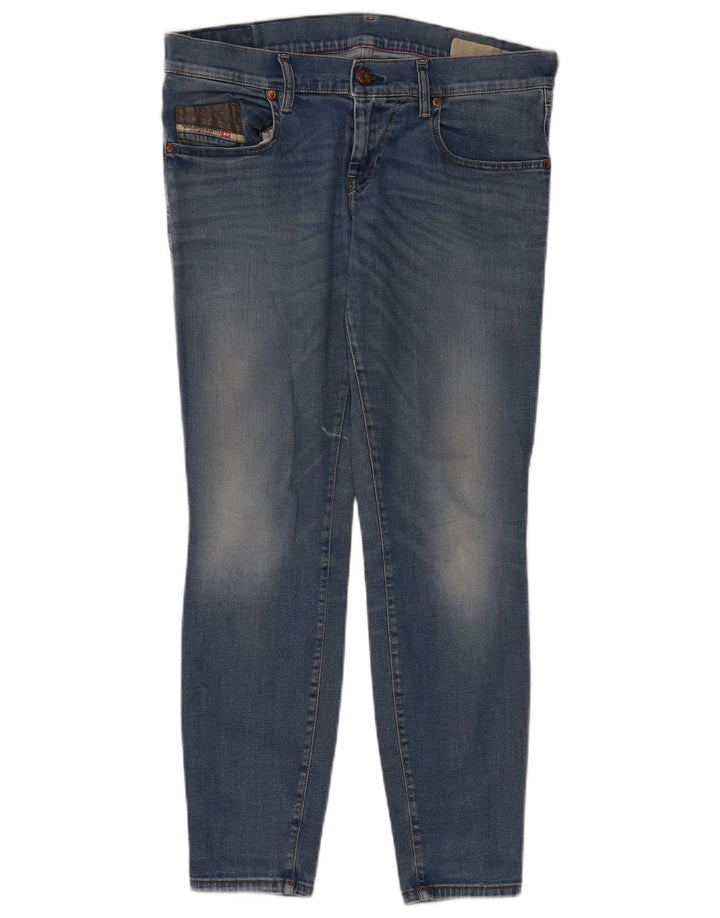 DIESEL Dame Skinny Jeans W30 L28 Blå Bomuld