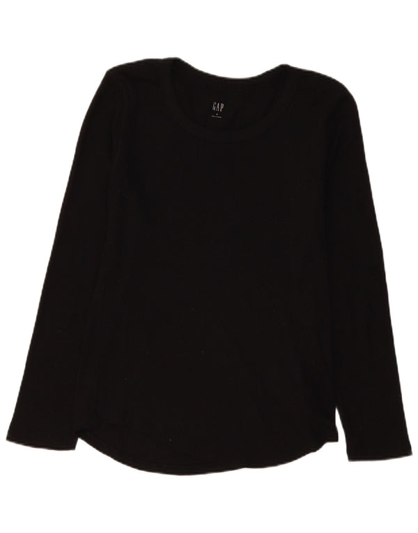 Gap Dame Top Langærmet UK 12 Medium Sort Bomuld