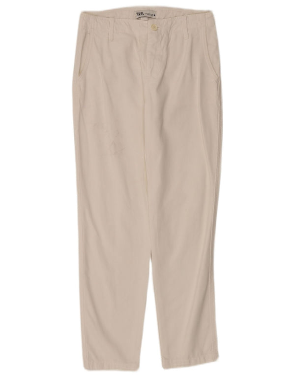 Zara Dame Slim Chino Bukser EU 36 XS W26 L26 Hvid