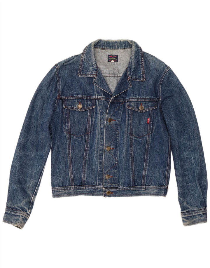 Carrera Dame denimjakke UK 16 Stor Blå Bomuld