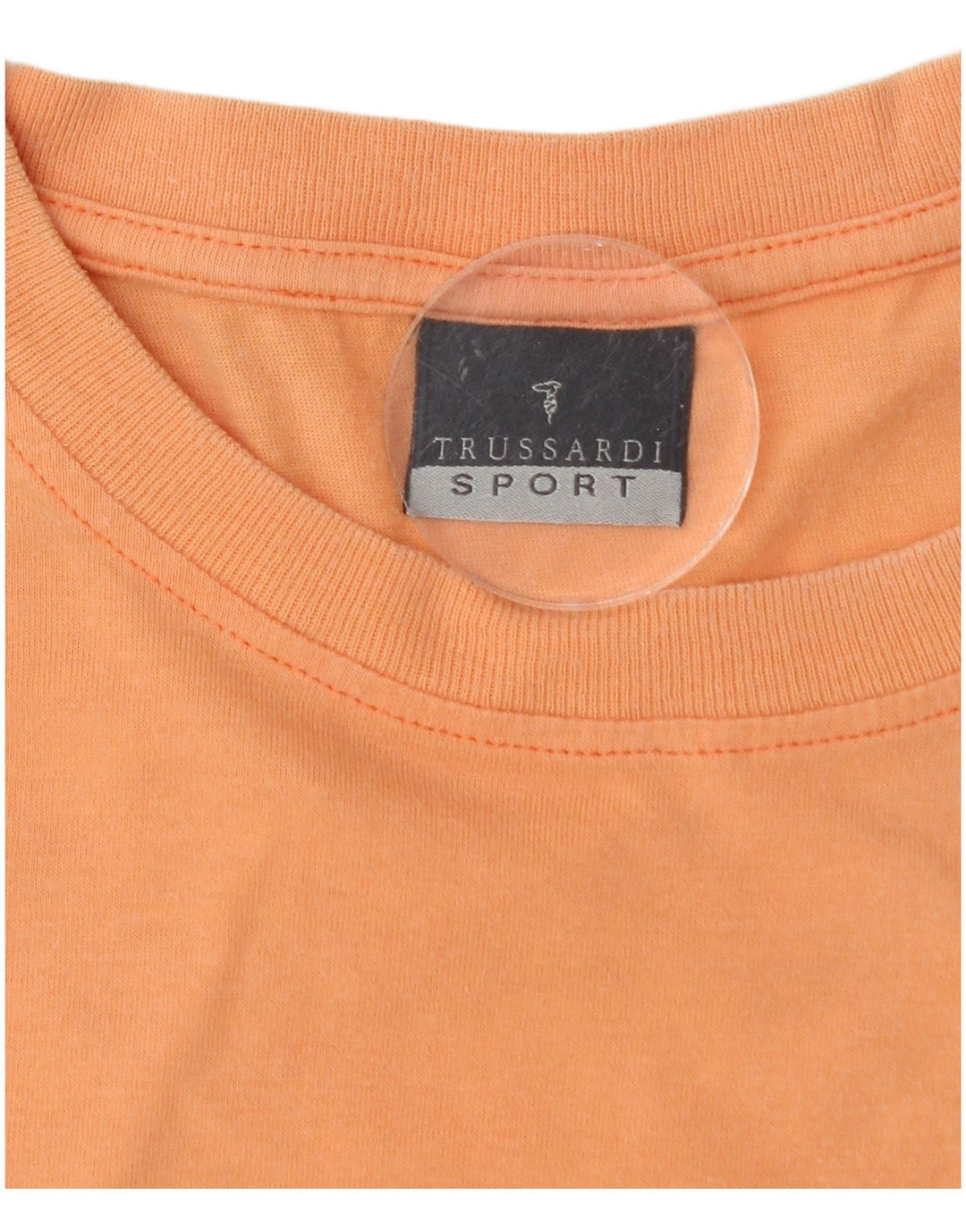 TRUSSARDI Herre T-Shirt Top Medium Orange Colourblock
