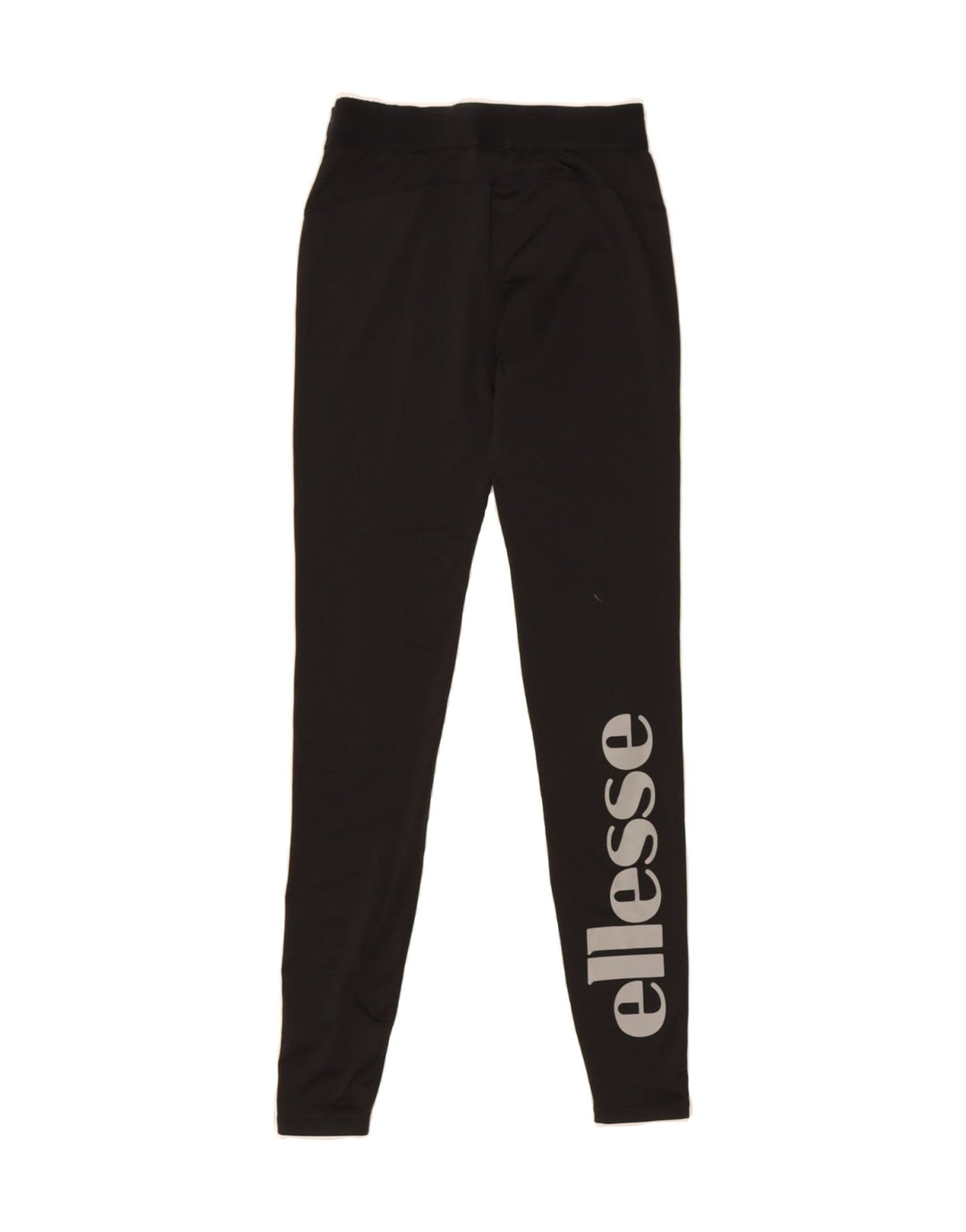 ELLESSE Womens Graphic Leggings UK 8 Small  Black Polyester Vintage Ellesse and Second-Hand Ellesse from Messina Hembry 