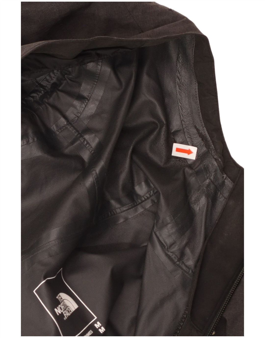 THE NORTH FACE Regnjakke med hætte til kvinder UK 14 Mellemgrå polyester