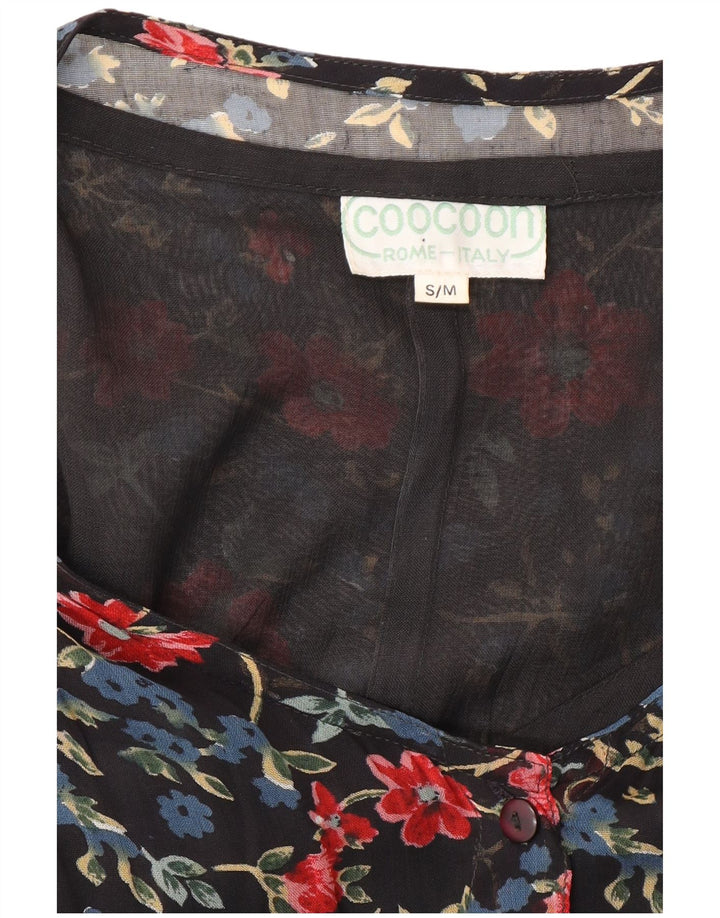 Coocoon Dame Maxi Dress UK 10 Small Black Floral