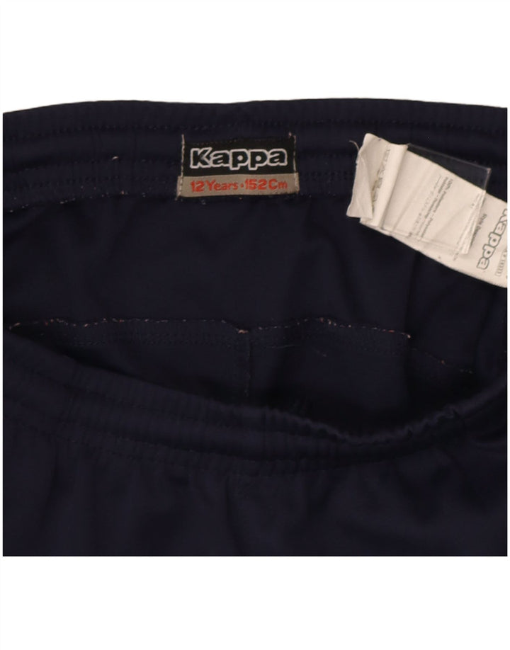 Kappa Boys Graphic Tracksuit Bukser 11-12 år Navy Blue Polyester