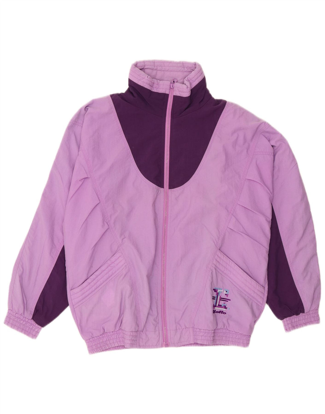 Lotto Womens Vendbar Oversized Tracksuit Top Jacket UK 14 Medium Purple