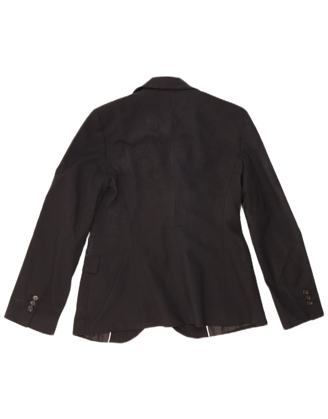 Zara Dame 1 Knap Blazer Jakke EU 38 Lille Sort