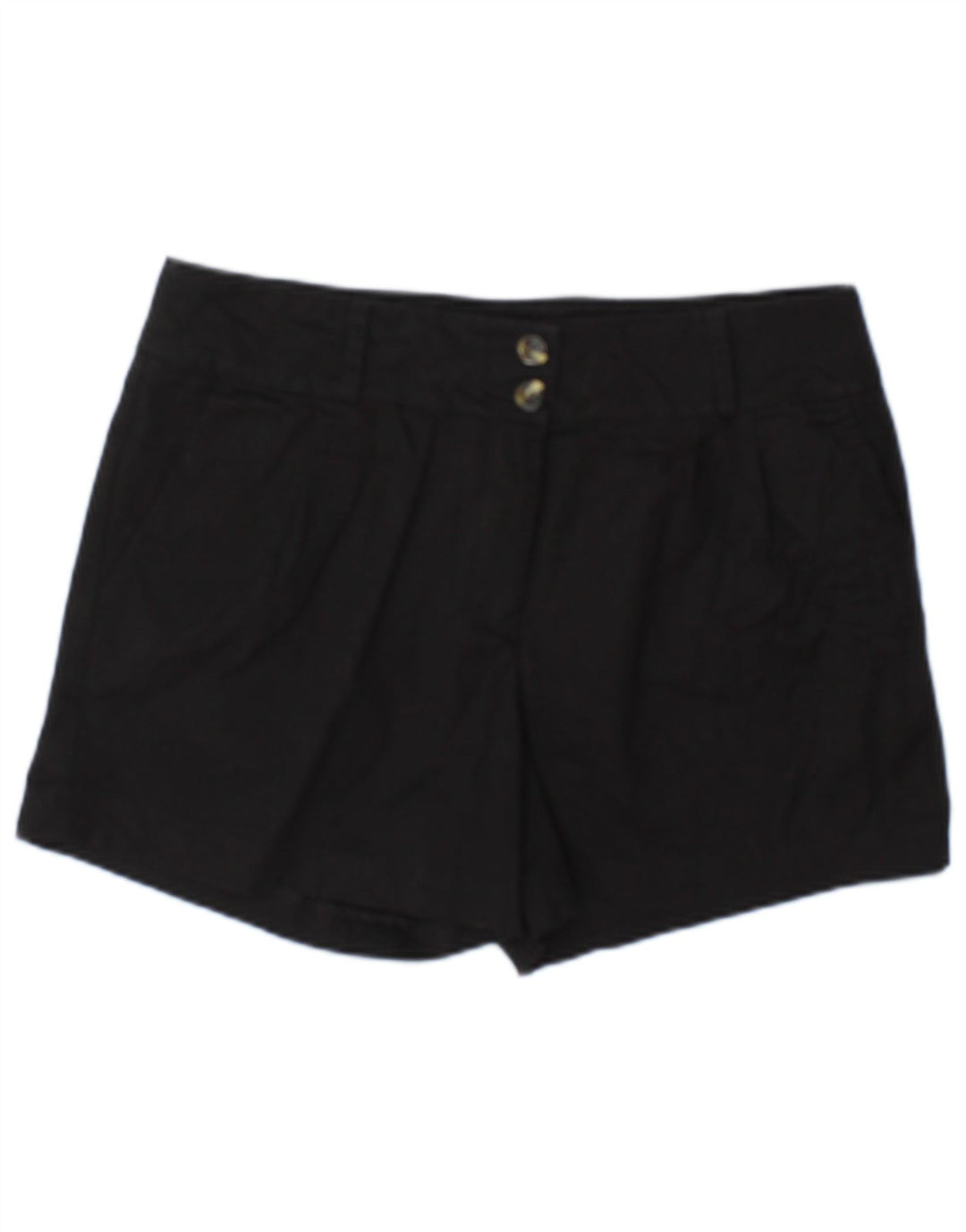 Oasis Chino Shorts til kvinder UK 12 Medium W32 Sort Bomuld