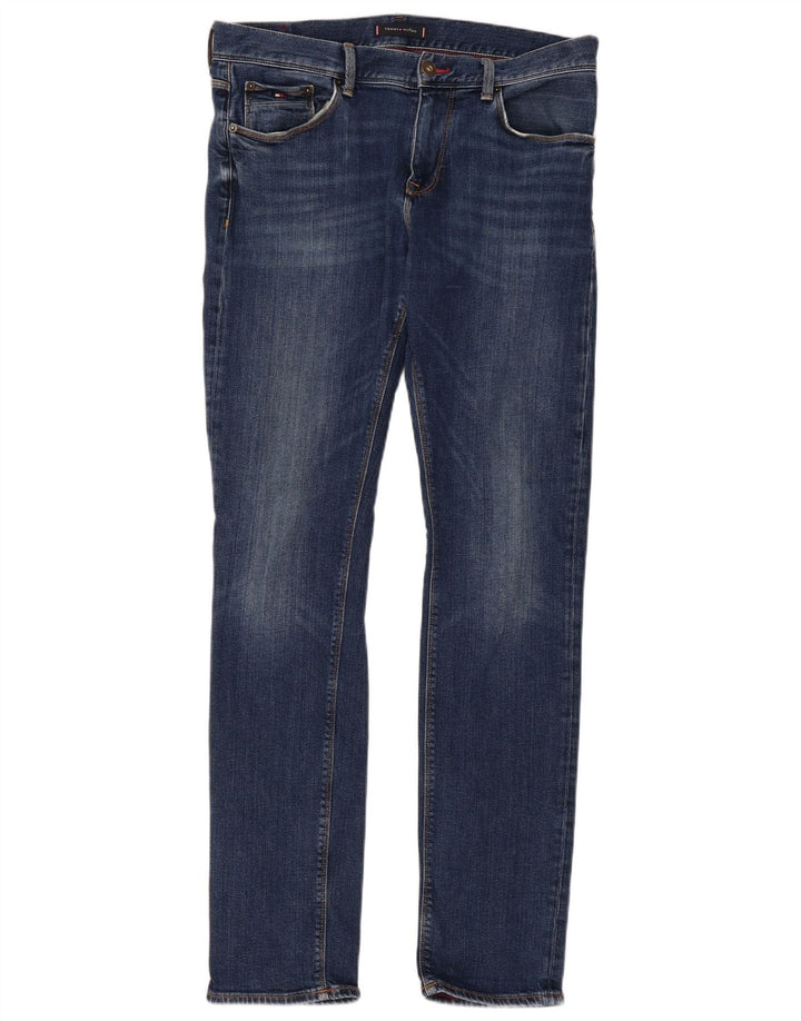 Tommy Hilfiger Herre Bleecker Slim Jeans W34 L34 Blå