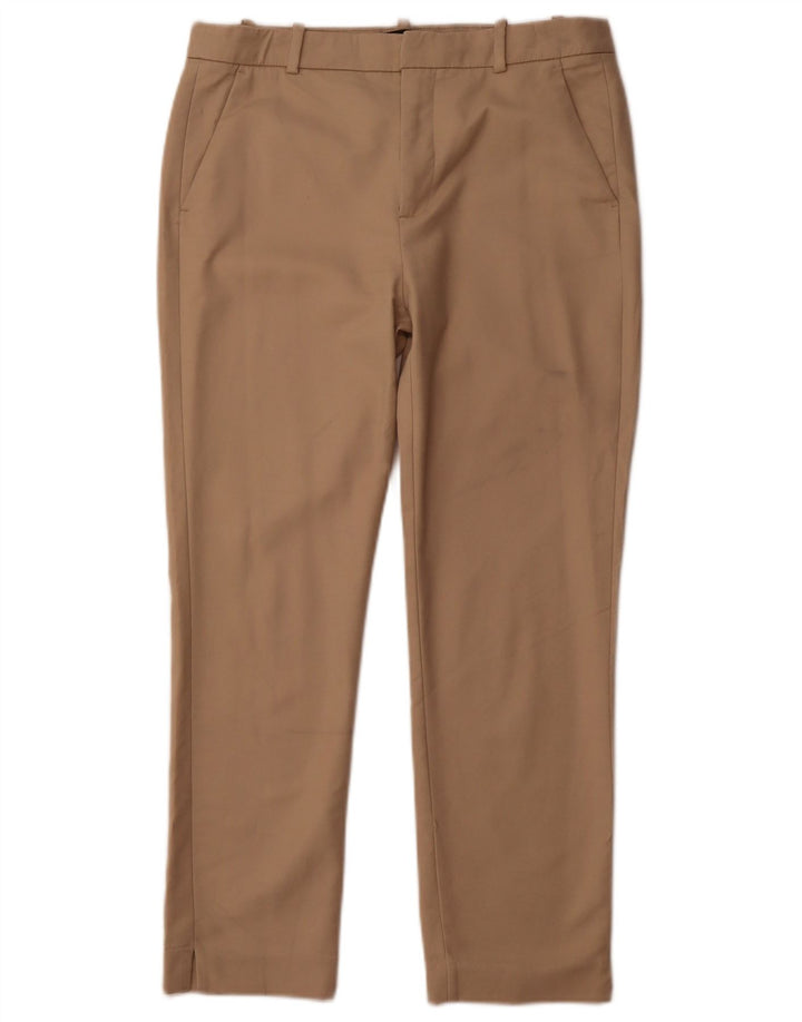 ZARA Basic koniske Chinobukser til kvinder EU 38 Small W28 L25 Brun Bomuld