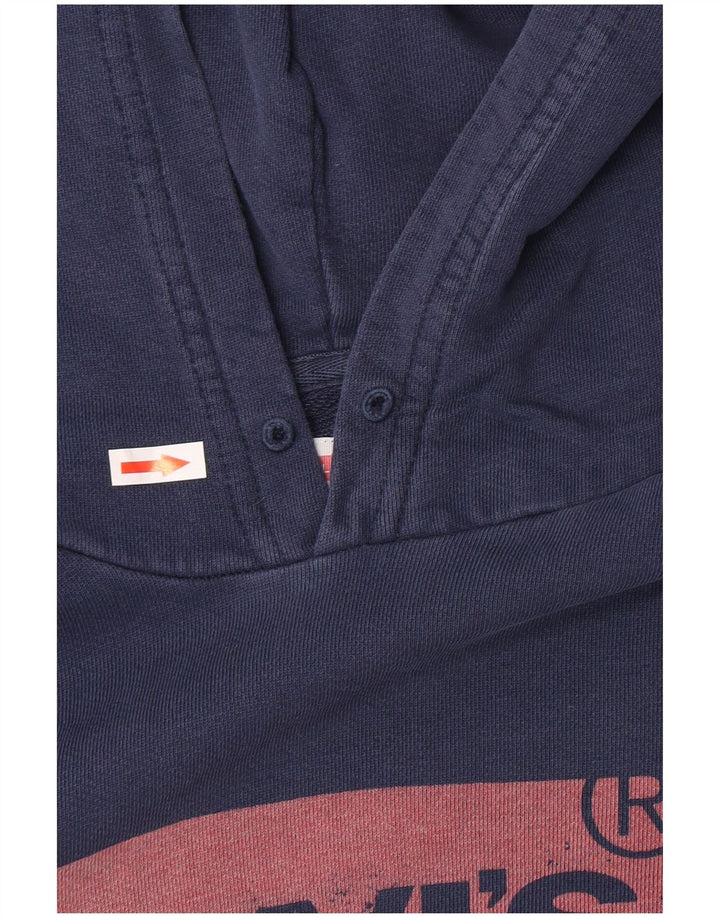 Levi's Grafisk hættetrøje til mænd mellem marineblå bomuld