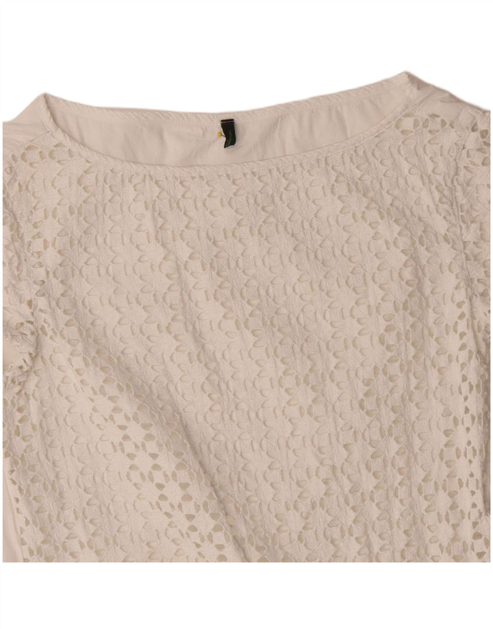 Benetton Damebluse Top UK 14 Medium White