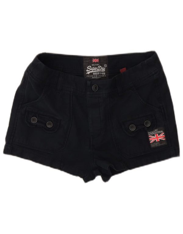 Superdry Cargo Shorts til kvinder XS W28 Sort bomuld