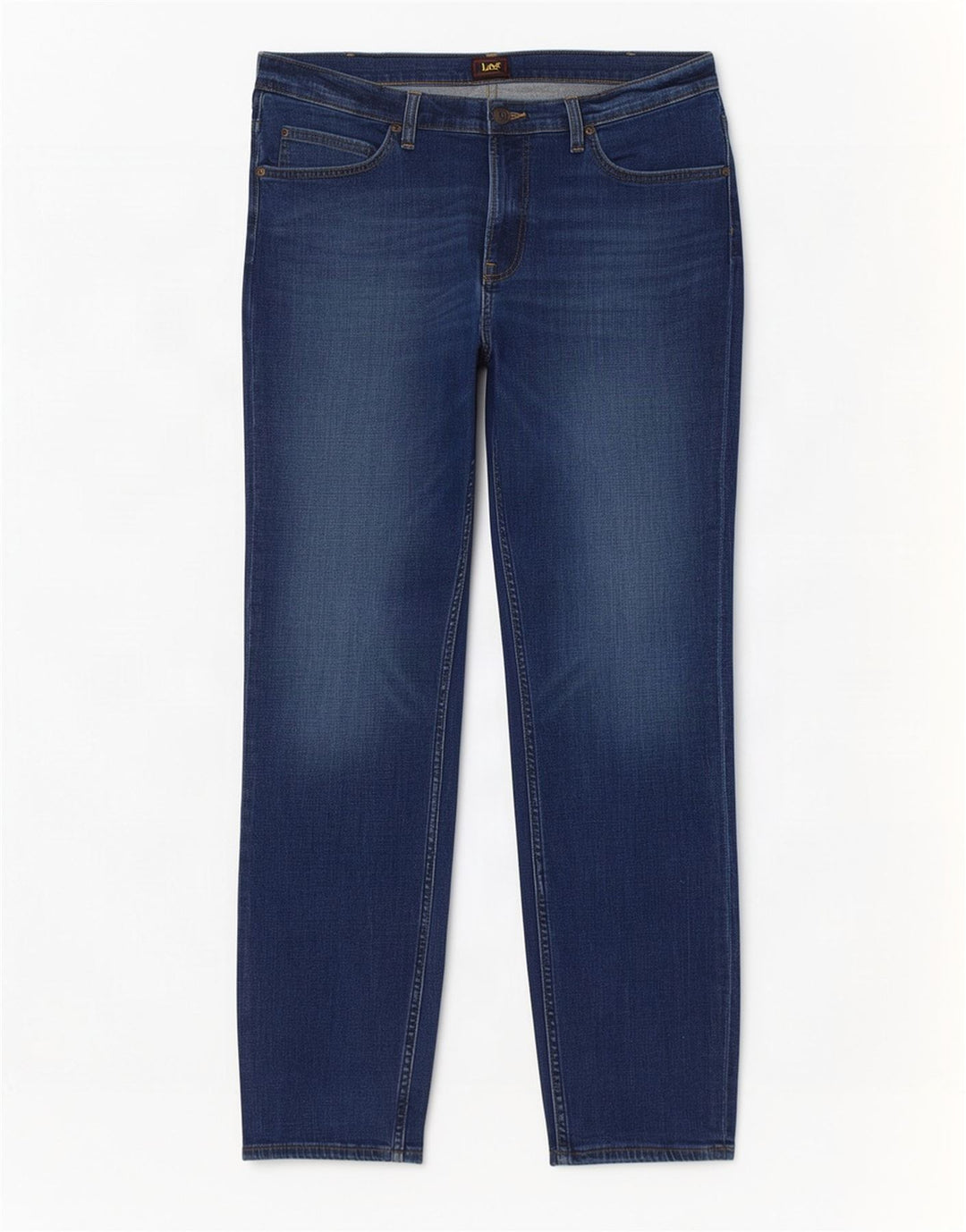 Lee Herre Rider Slim Jeans W34 L30 Blå Bomuld