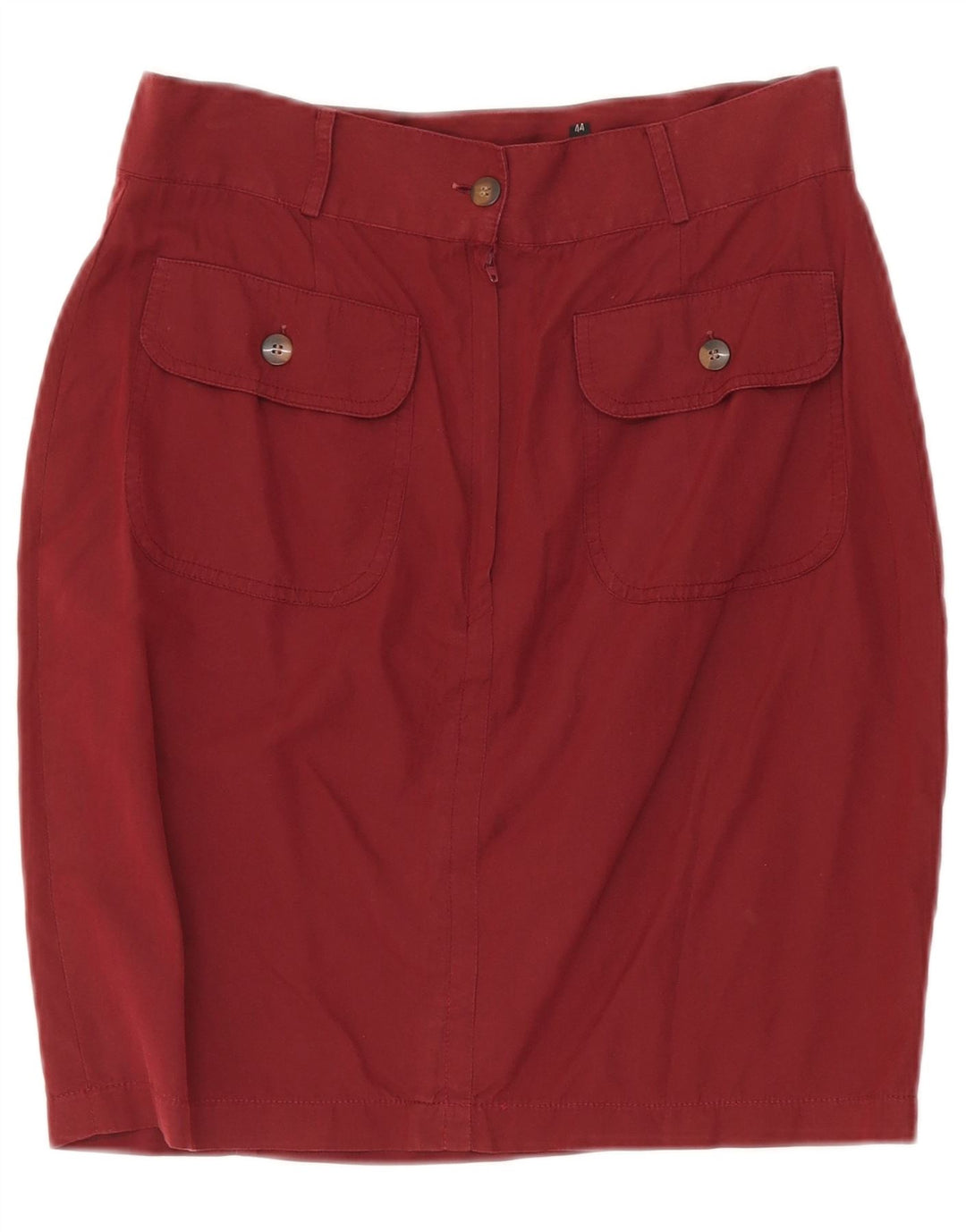 SUPERIOR Dame Pencil Skirt IT 44 Medium W27 Bourgogne bomuld