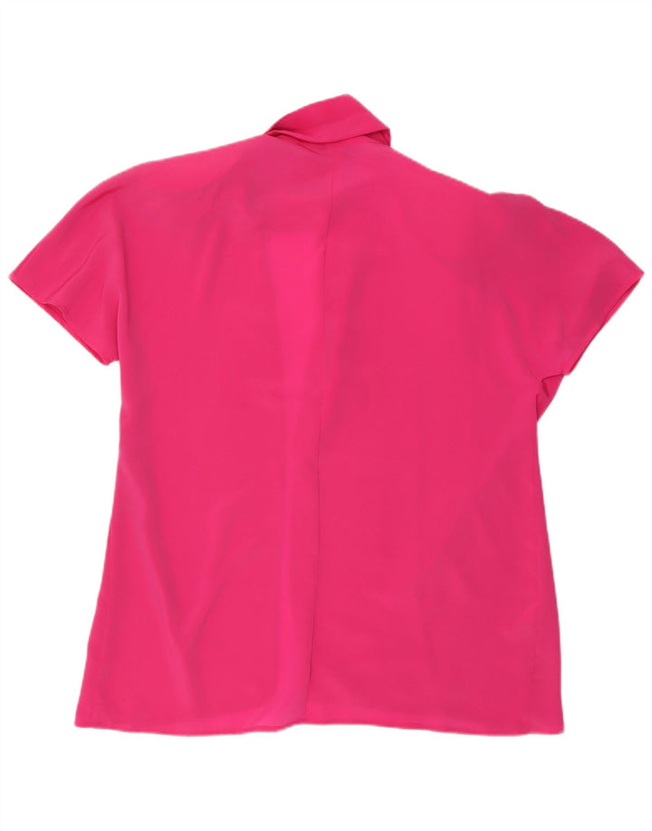 Vintage Dame Longline Kortærmet Blazer Jacket IT 43 Medium Pink