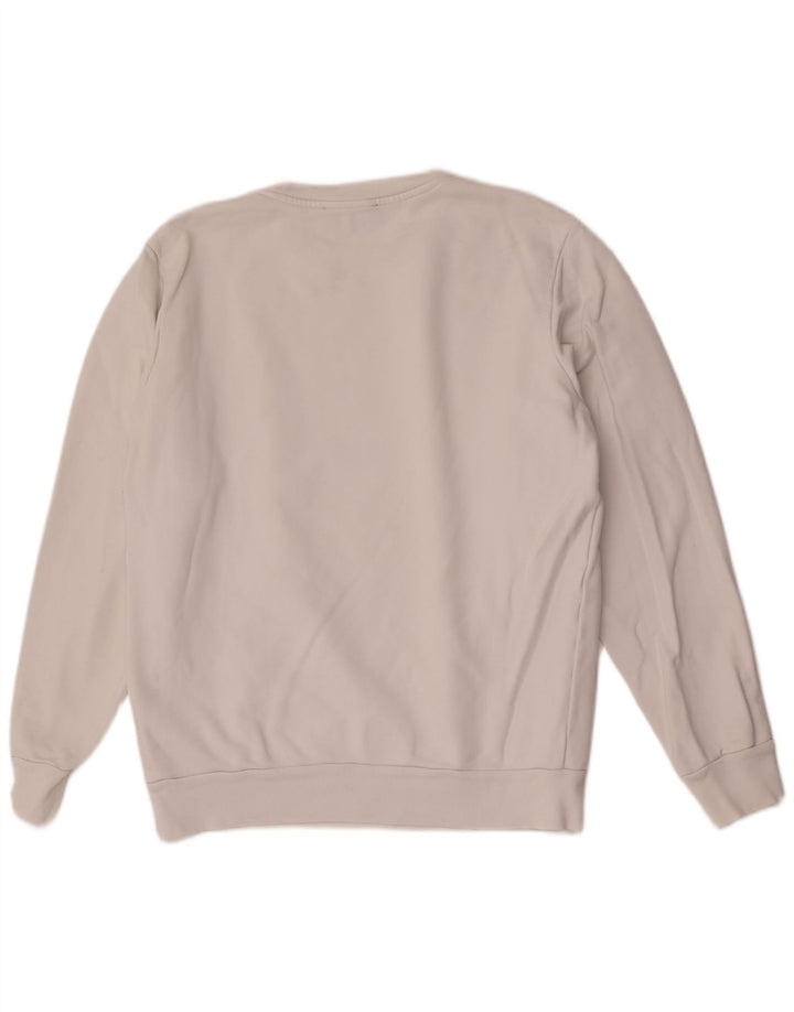 Diesel Herre Grafisk Sweatshirt Jumper Stor Hvid Bomuld