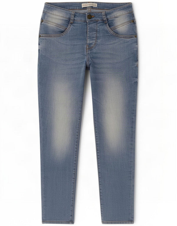 Guess Womens Crop Slim Jeans W30 L26 Blue