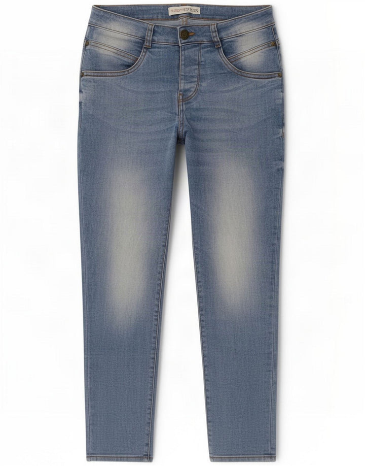 Guess Womens Crop Slim Jeans W30 L26 Blue