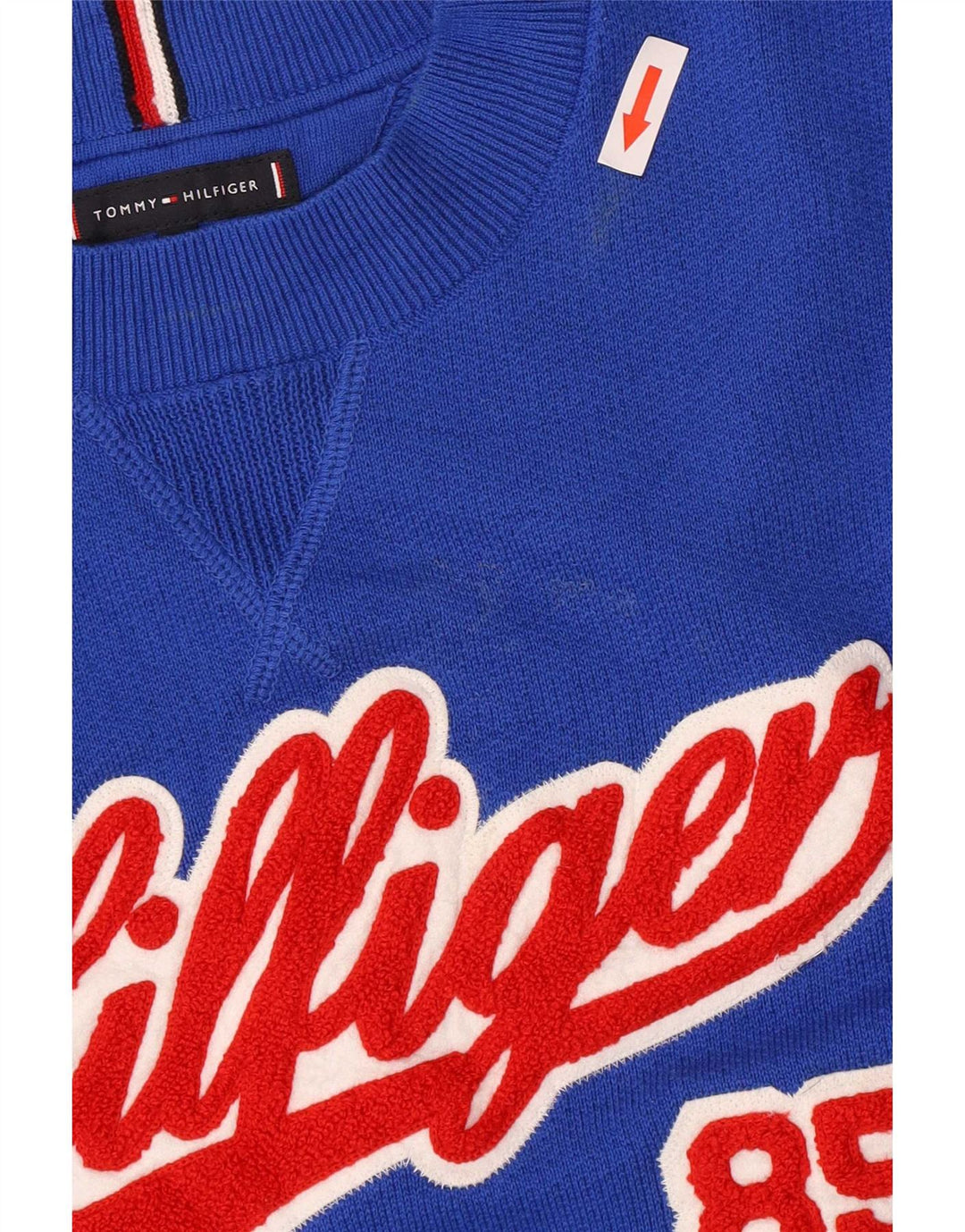 Tommy Hilfiger Boys Grafisk Sweatshirt Jumper 11-12 år Blå Bomuld
