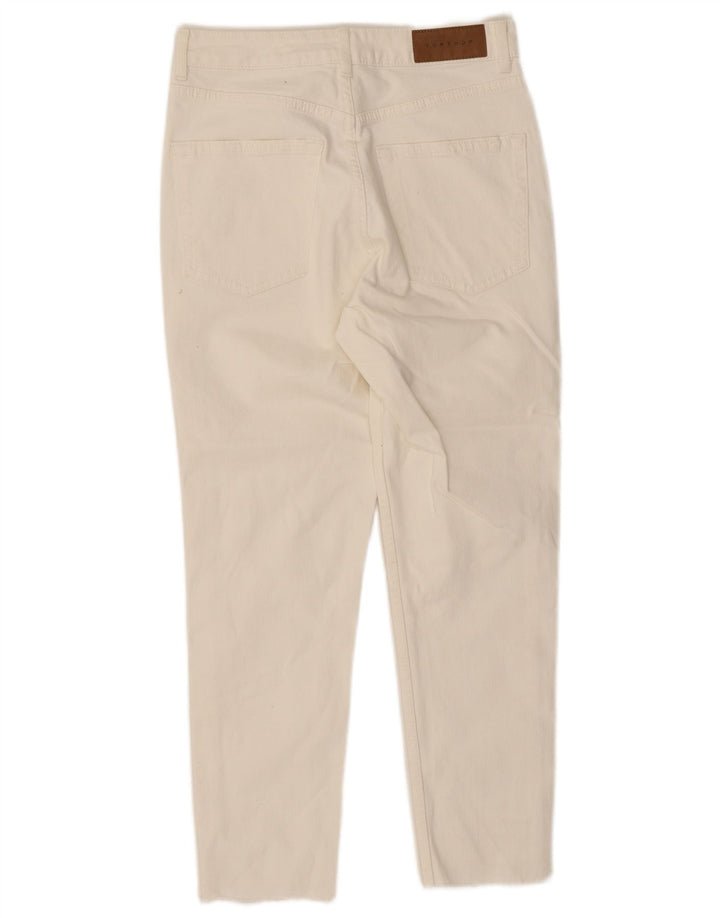 Topshop Dame Slim Jeans W28 L26 Hvid Polyester