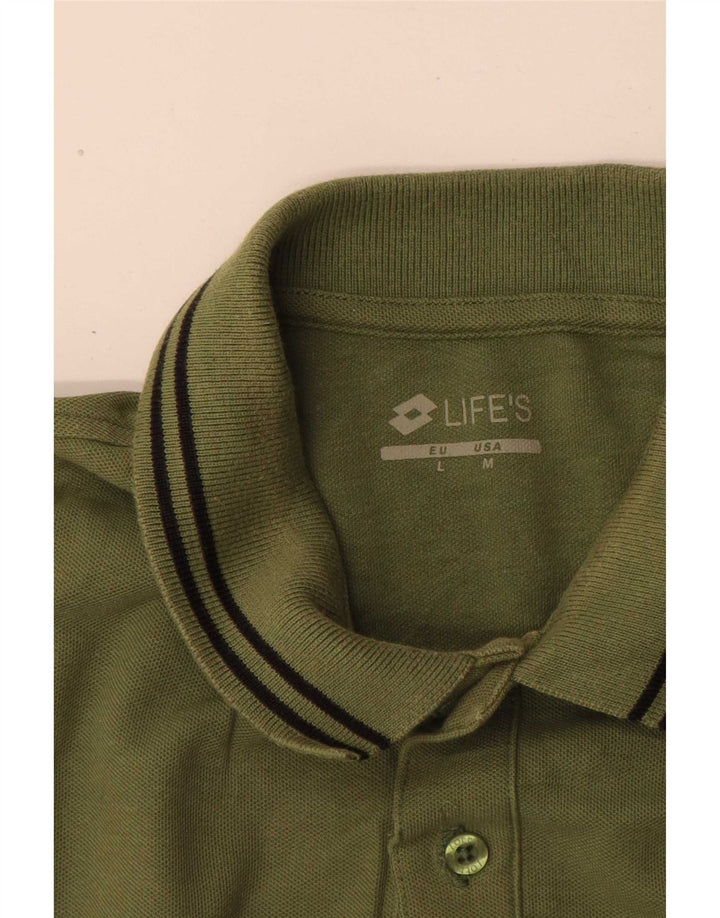 Lotto Herre Regular Fit Polo Shirt Large Green
