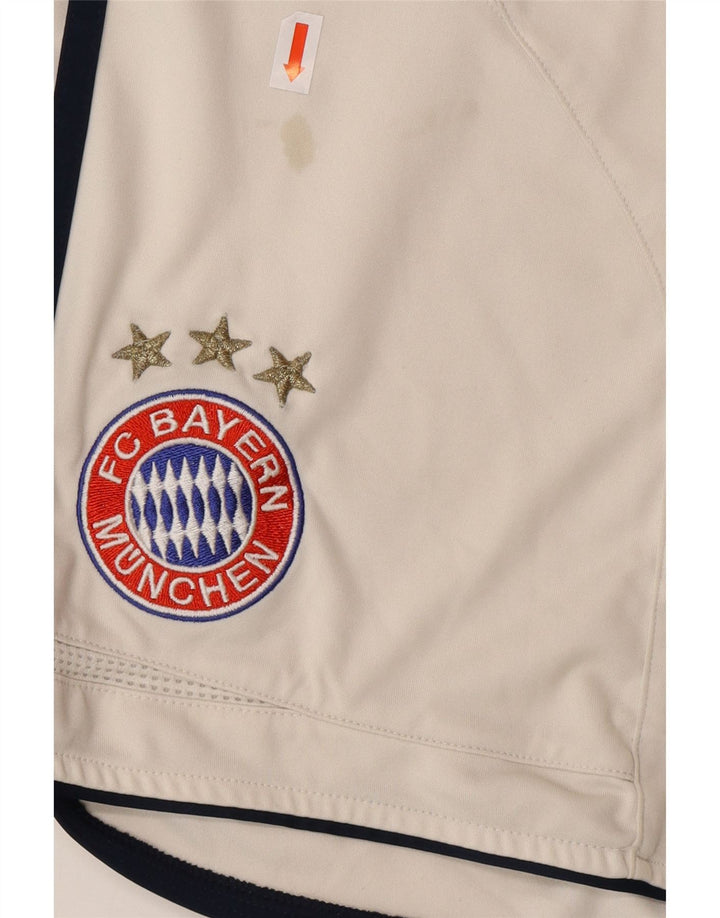 ADIDAS Herre FC Bayern Munchen Sportsshorts UK 42 Large White Colourblock