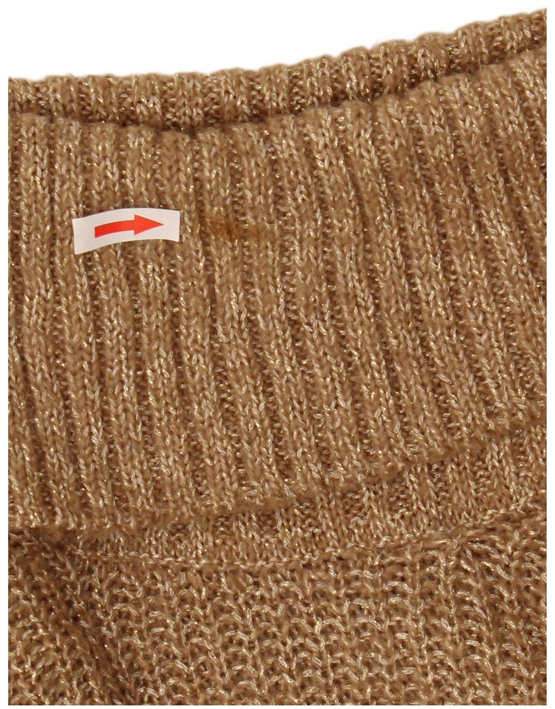 Massimo Dutti Dame Roll Neck Jumper Sweater UK 10 Small Beige Flecked